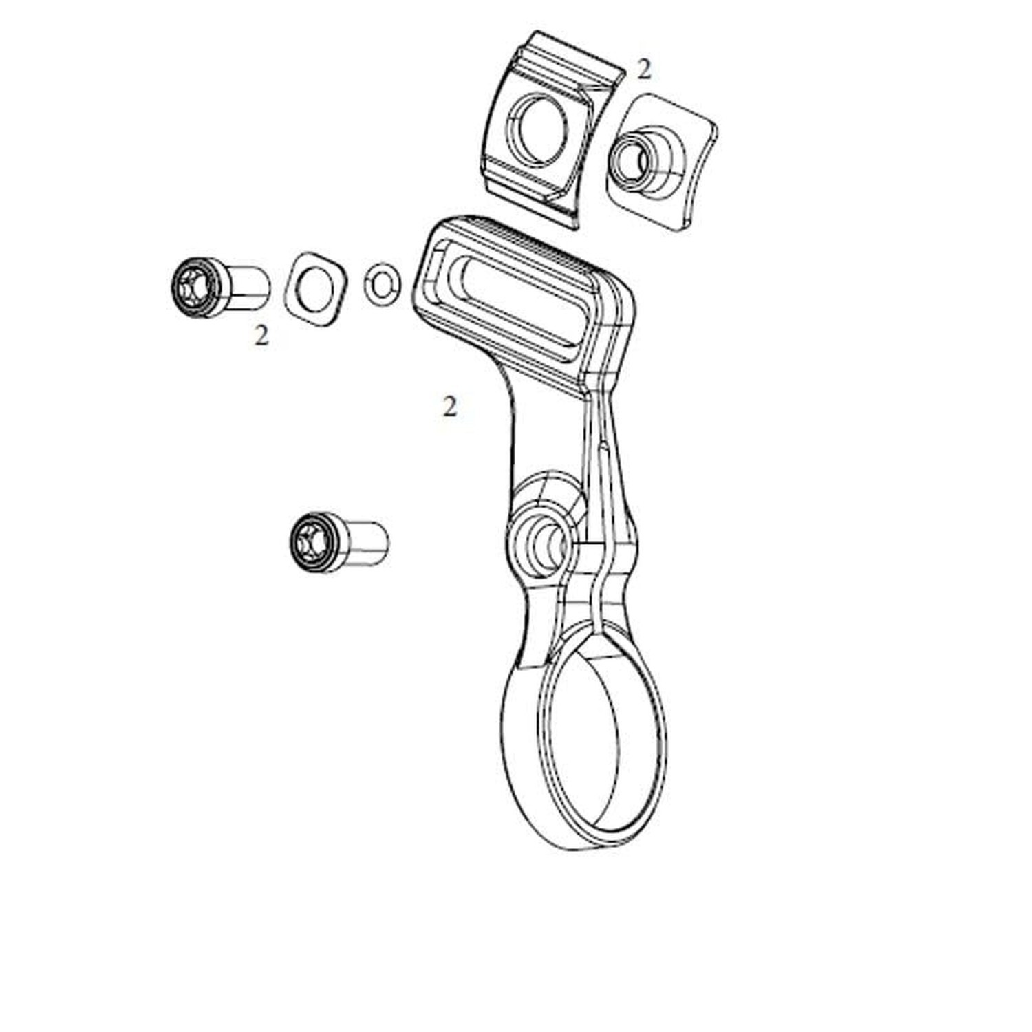 SRAM, POD Bridge Clamp, Right