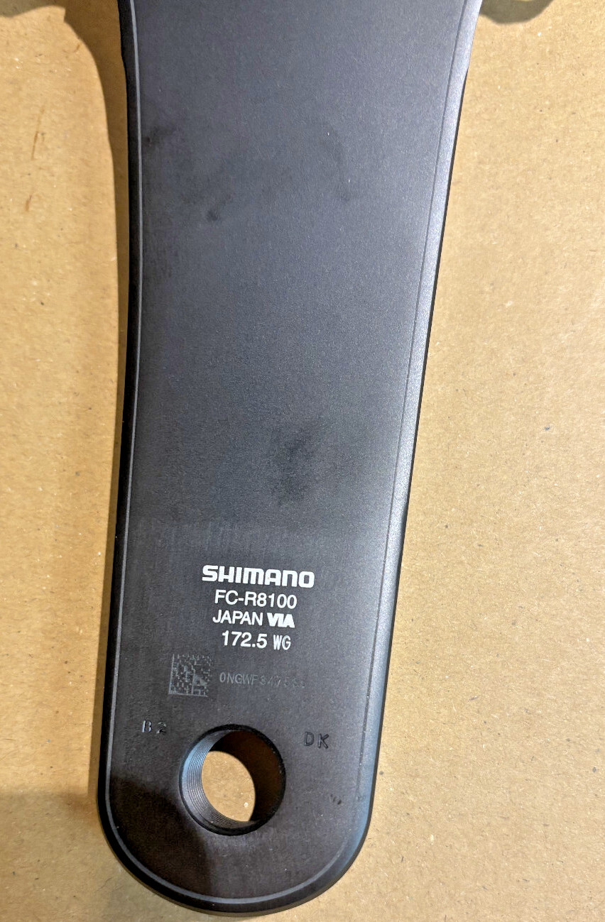 Shimano Ultegra FC-R8100 172.5mm 12s Hollowtech II Crank Arms Without Chainring