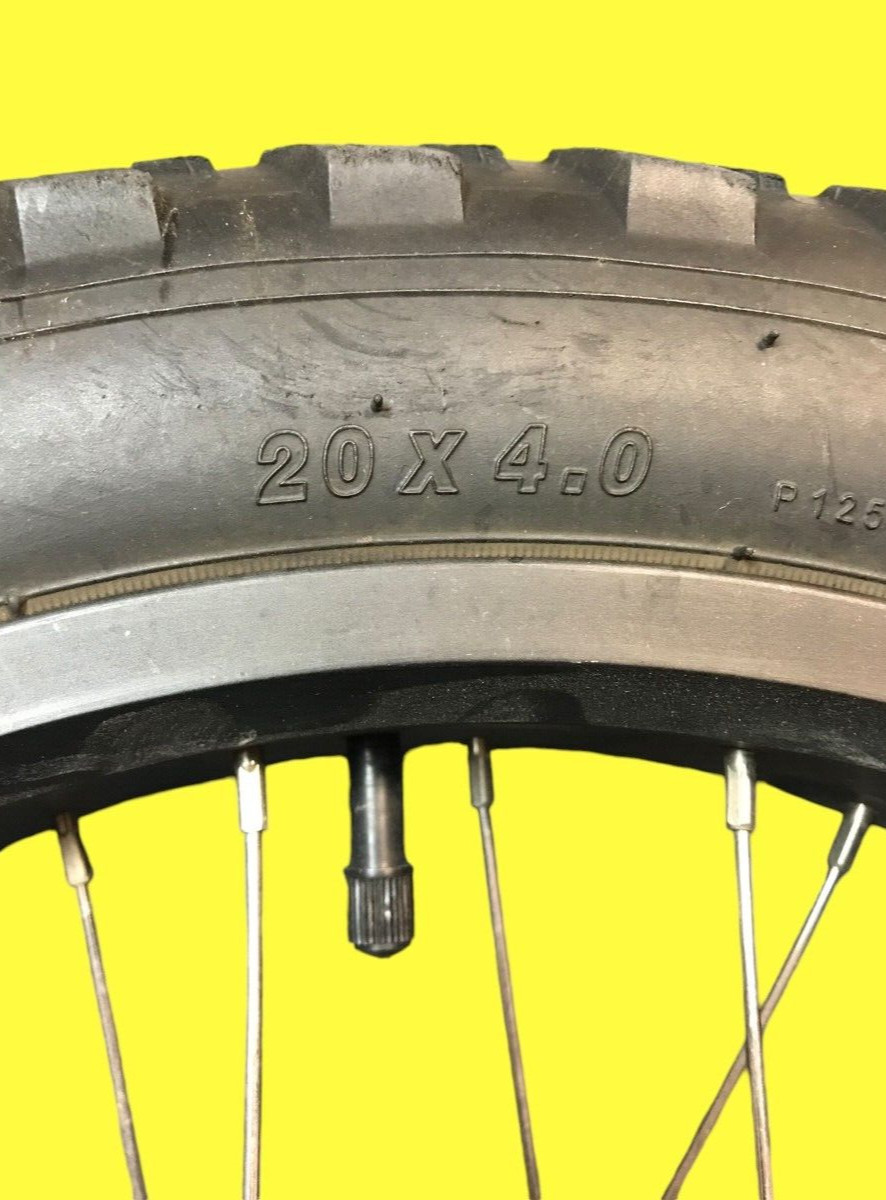 OEM SWFT-ZIP-BLK Electric E-Bike Genuine Front Wheel & Tire 20*4.0 #2241