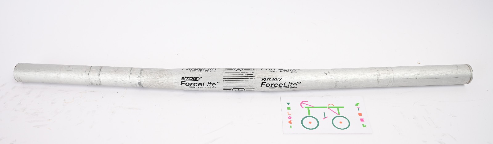Vintage Ritchey Force Lite Handlebar Alloy Black Flat Bar Aluminum 25.4 x 560mm