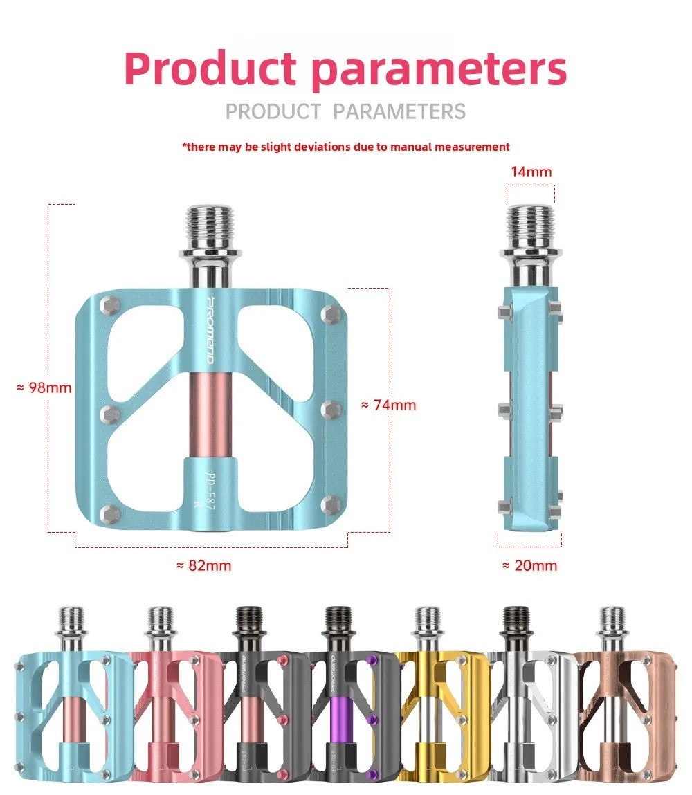 Bicycle Pedals Triplein Aluminum Alloy Pedals Folding Bike Bearings Riding Pedal