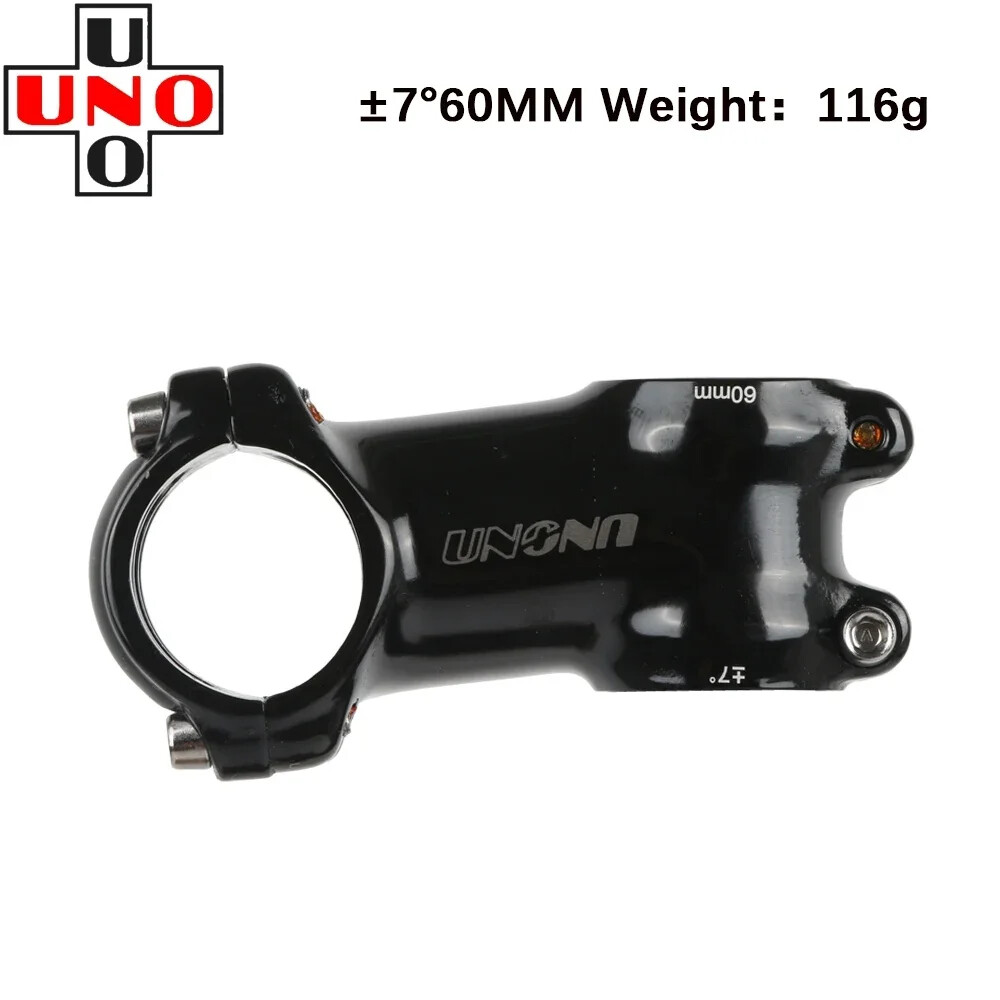 UNO Black Stem Bike Ultralight 7 17 35 Degree MTB Road Stem Fork 28.6 31.8mm