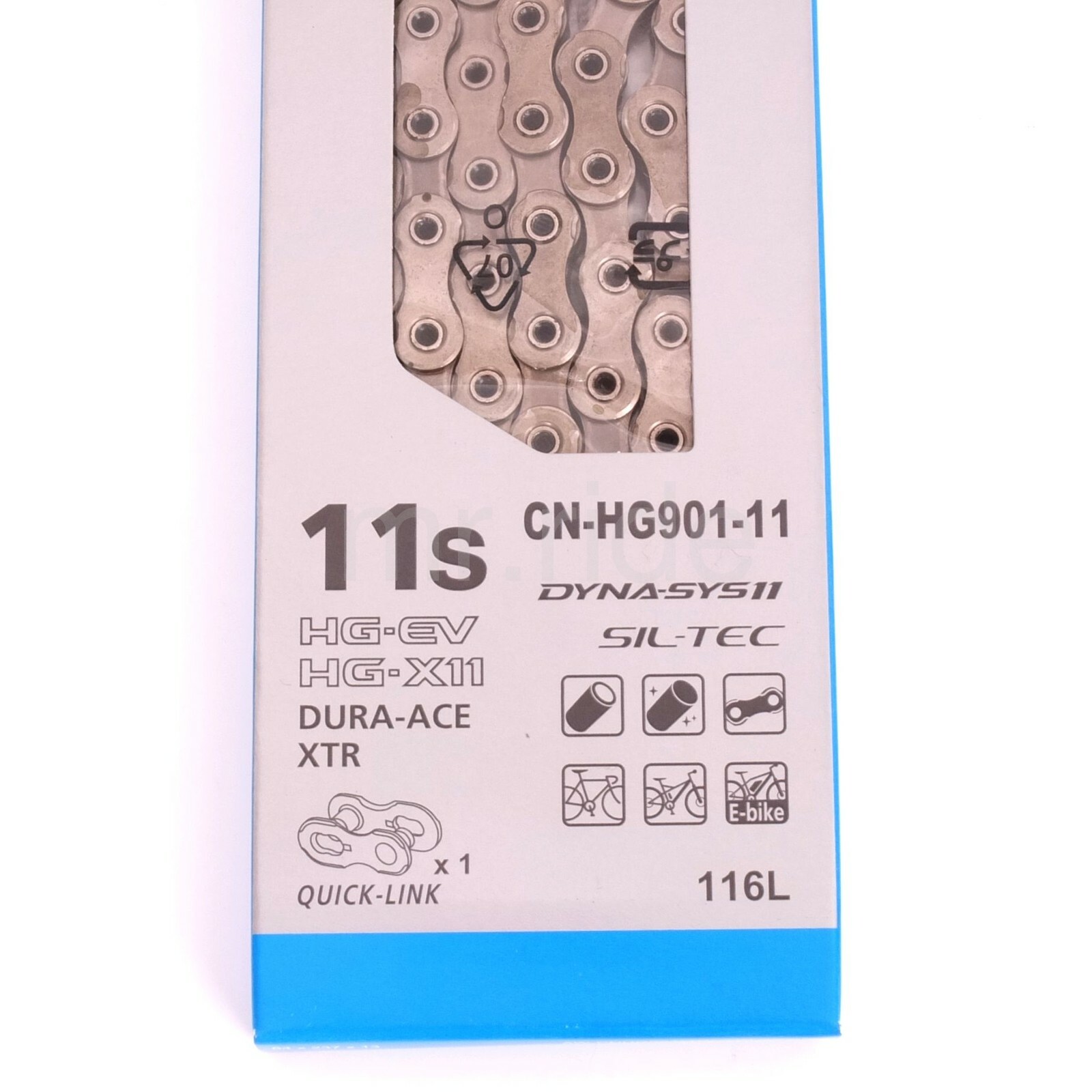 Shimano CN-HG901-11 11-speed 116L XTR / Dura Ace / E-Bike w/Quick-Link Chain NIB