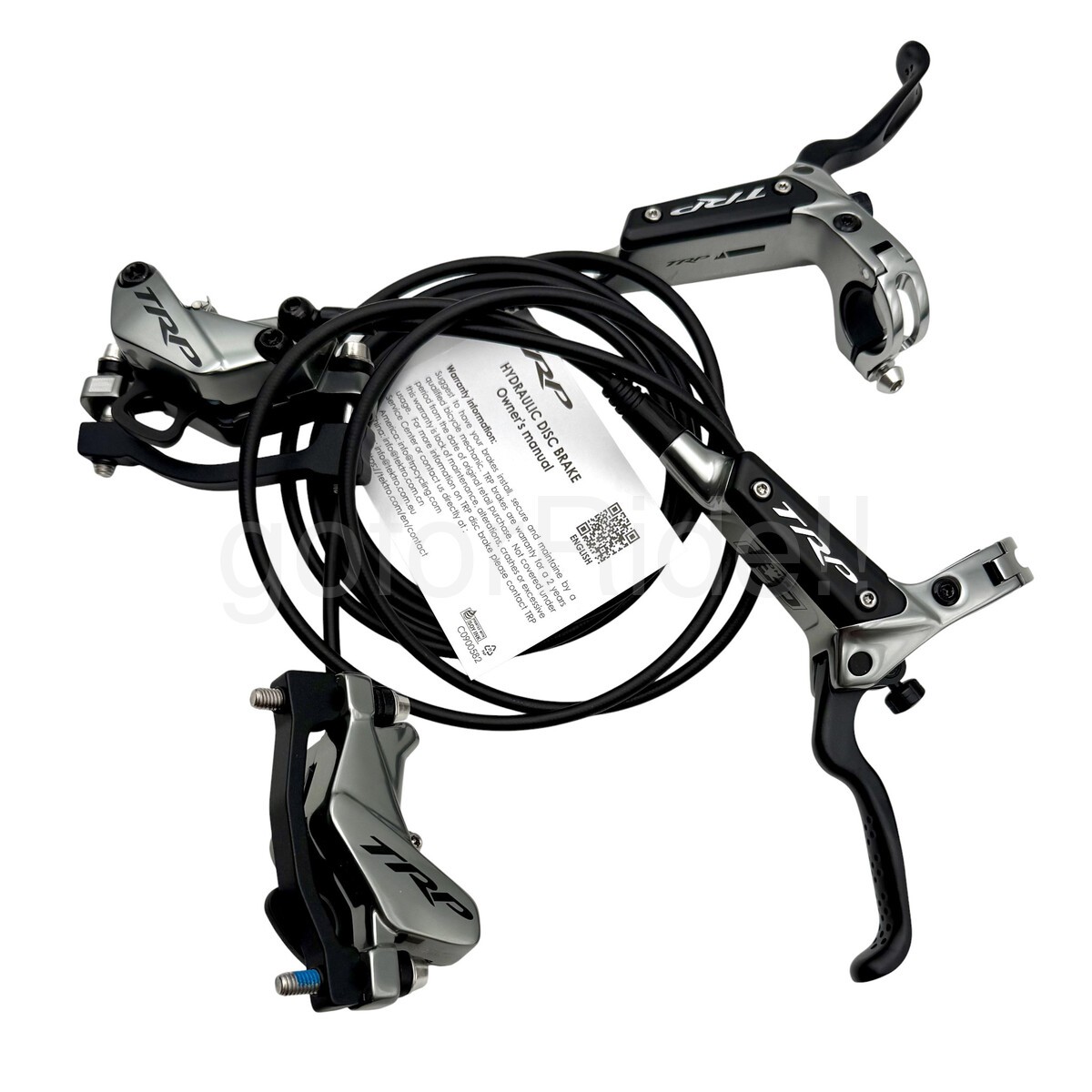 TRP HD-M846 DH-R EVO 4-Piston Hydraulic Disc Brake Set Front+Rear Gray fit 223