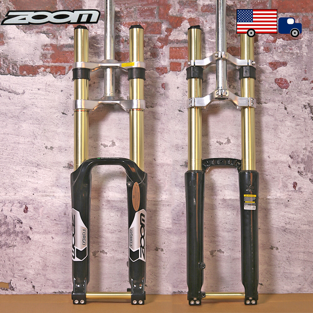 26″ ZOOM DH680 MTB Bike Suspension Forks Disc 1-1/8″ Thru Axle Downhill Mountain