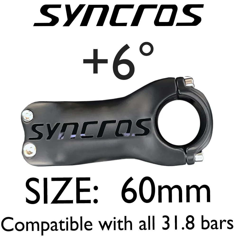 Syncros Carbon Stem Mountain/Road Bike Parts Angle 6/17 Degree 60-120mm stem