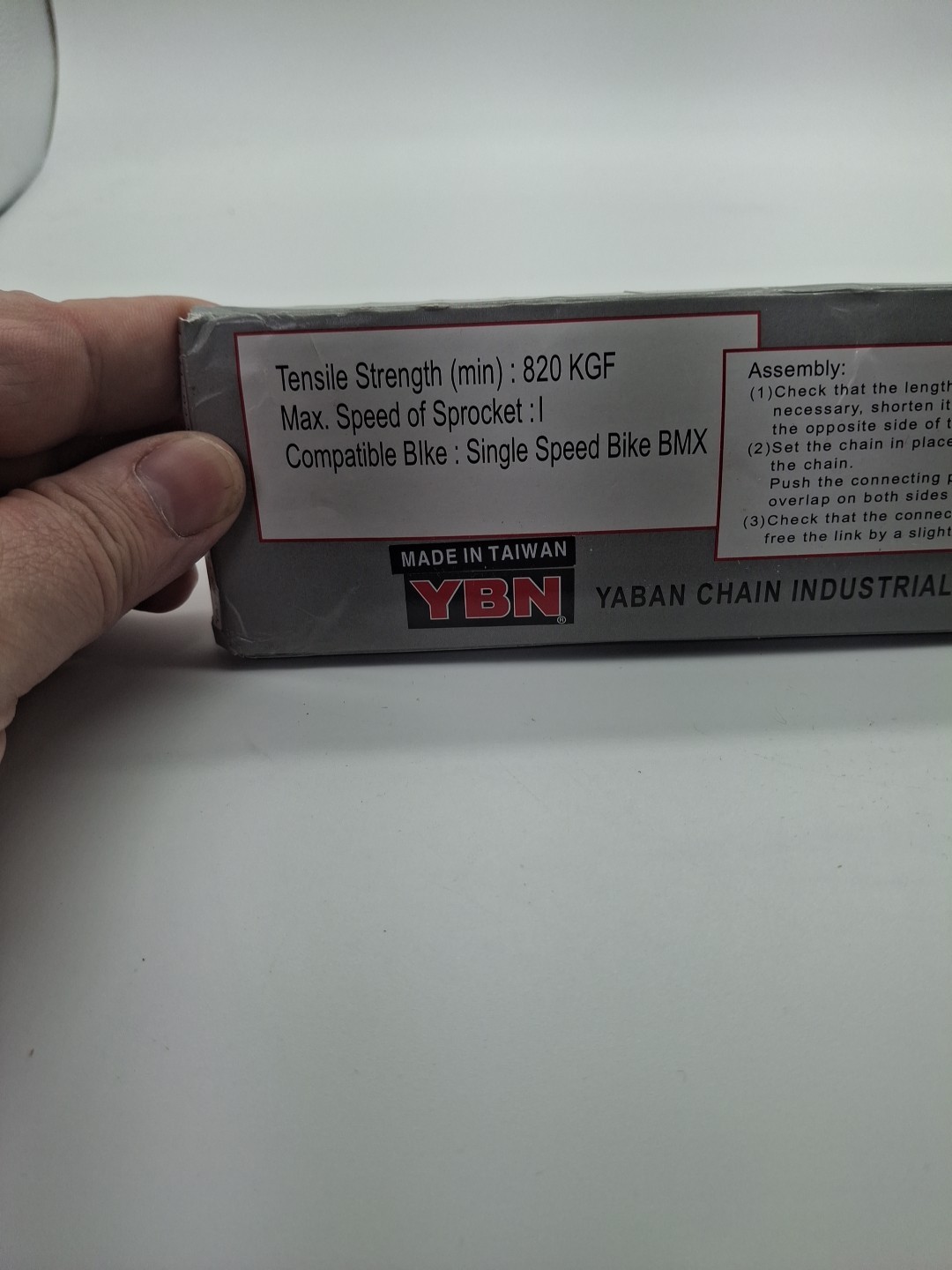 YBN Yaban Bicycle Chain S410-S/WH Brand New In Box 1 Speed