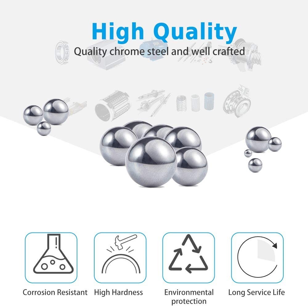 10 Pcs 3/4″ Inch 0.75″ Precision Chrome Steel Bearing Balls Assorted Loose Bi…