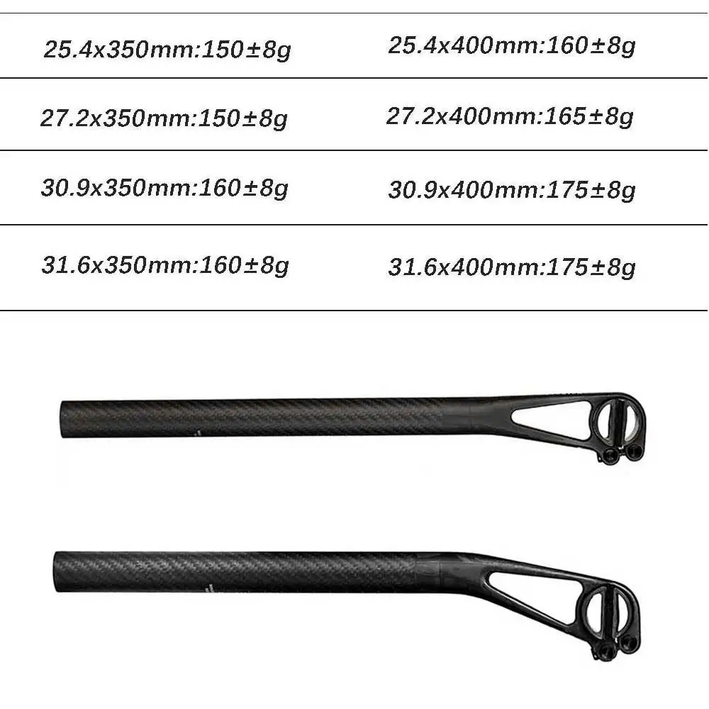 ELITA ONE Carbon Fiber Bike Seatpost 27.2/30.9/31.6mm MTB Road Titanium Screws
