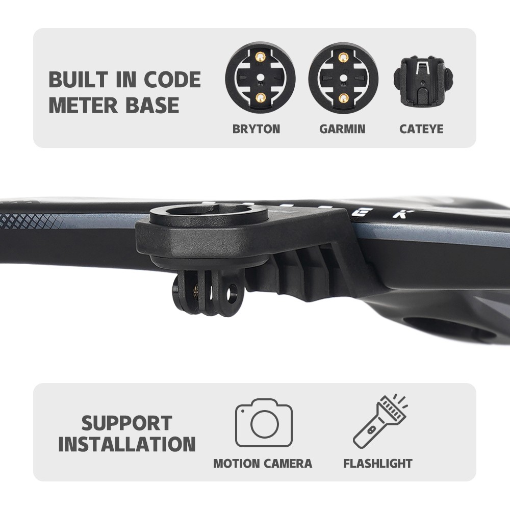 TOSEEK Carbon Fiber Integrated Handlebar -8° Gravel Road Bicycle Drop Bar 28.6mm