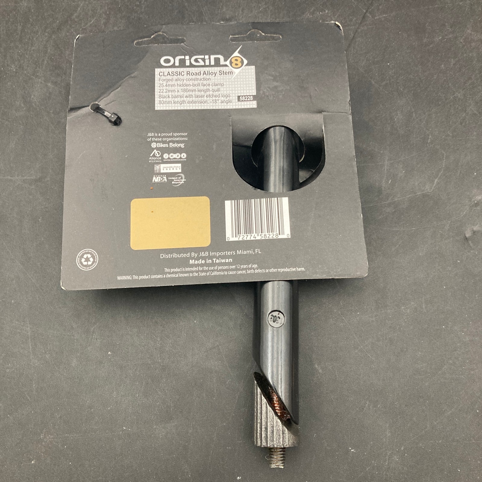 Origin8 Classic Pro Quill Stem 58228 NEW in Package