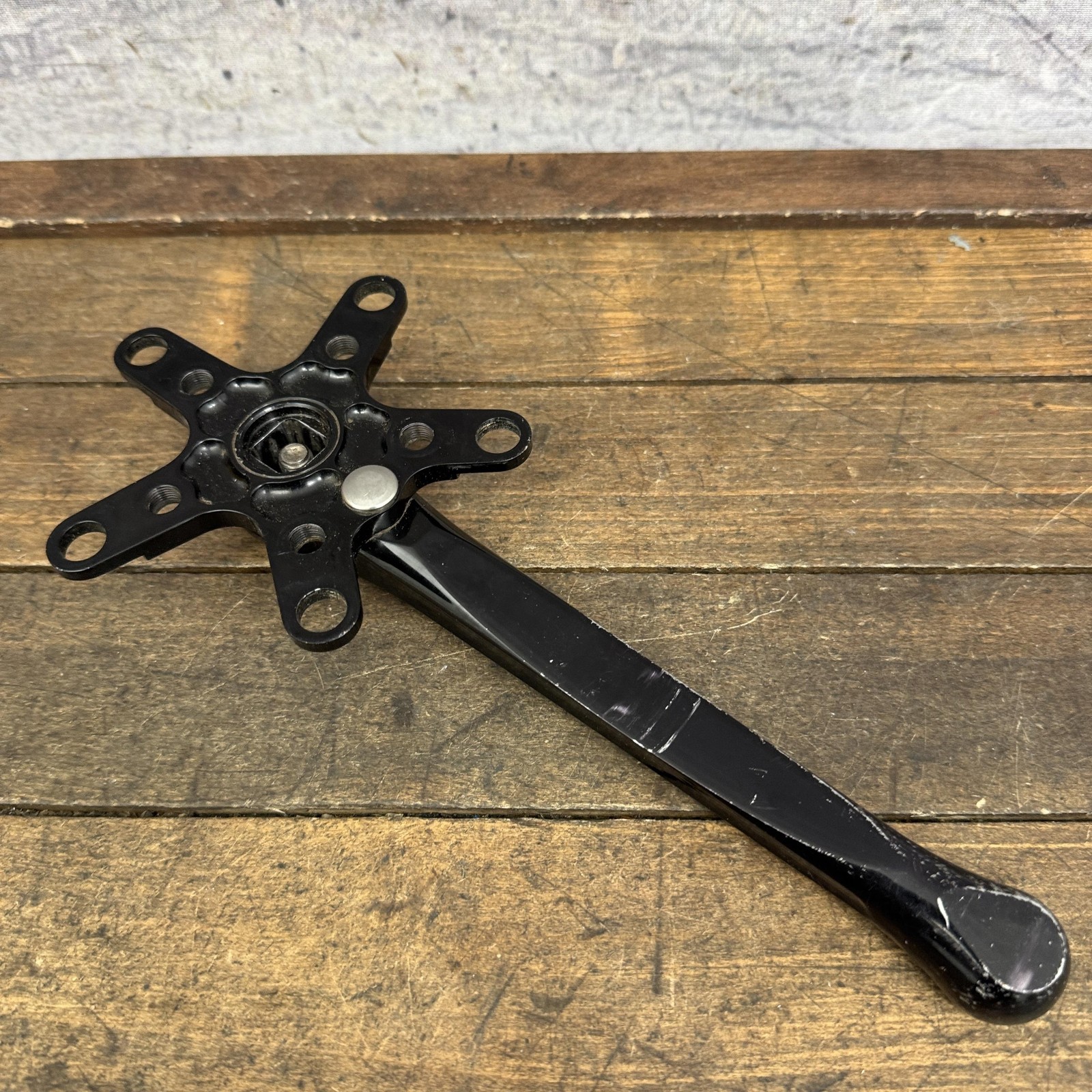 Vintage Grafton 175mm Right Crank Arm 94 58 BCD Triple Black MTB Square 90s