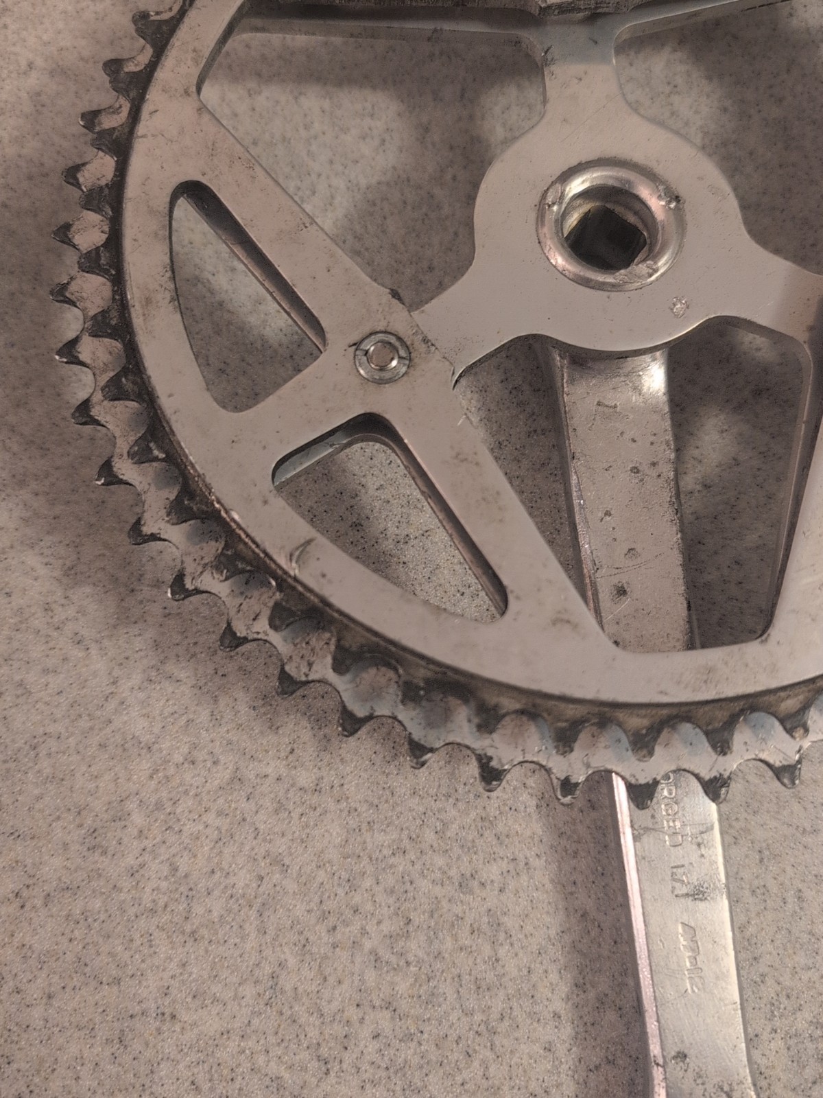 Vintage Sugino Maxy Crank 171 mm Forged 52T 48T Double Road Race 3 bolt set