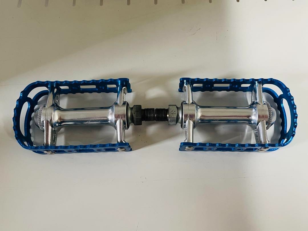 VTG MKS BM-7 Pedals Blue 1/2″ Made in Japan Old School BMX NOS
