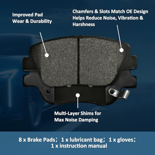 D1444 D1445 Brake Pads Kits For Hyundai Sonata 2011-2015,For Kia Optima 2011