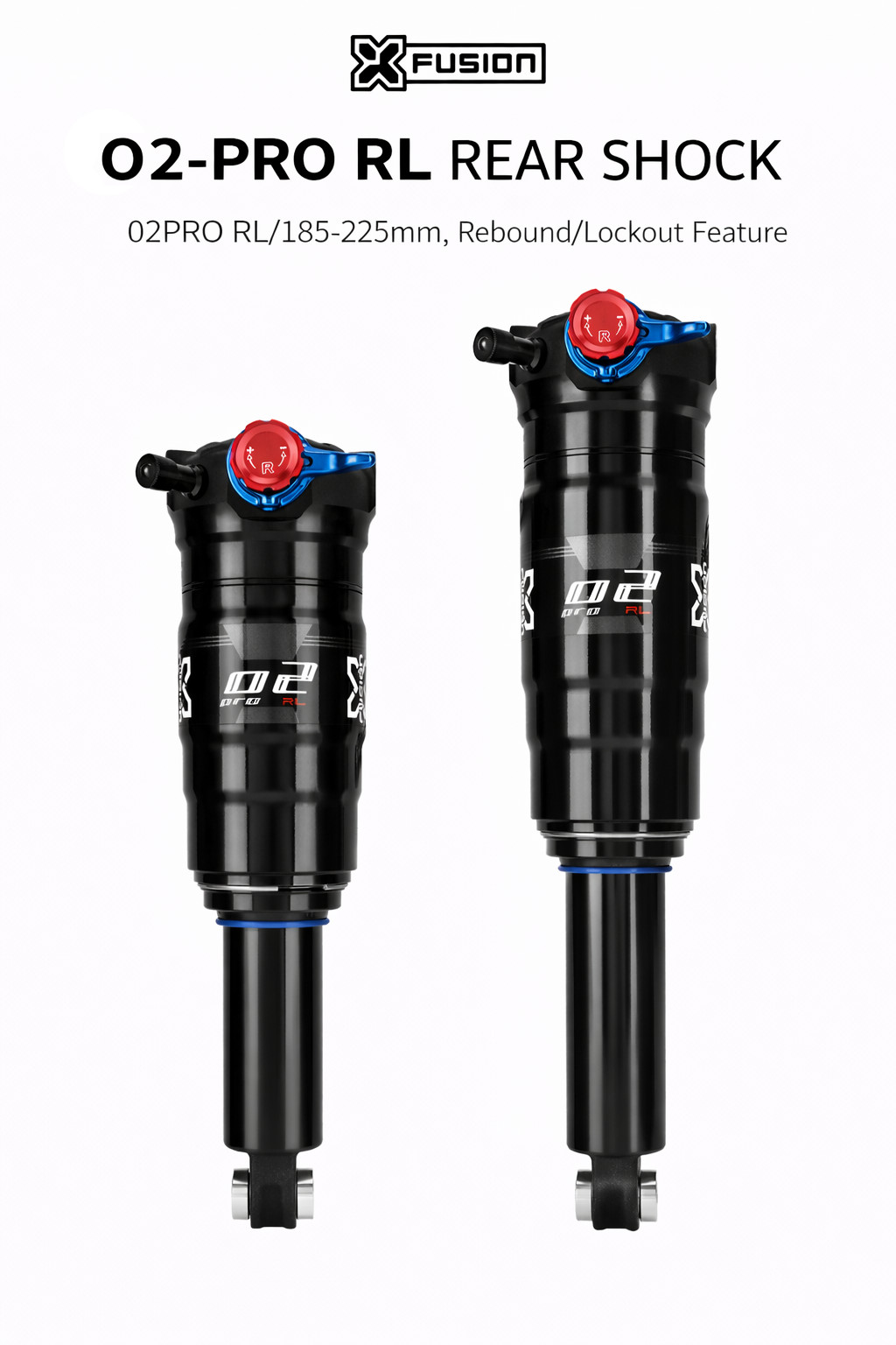 X-Fusion O2 Pro RL Rear Shock Suspension Lockout Trail Downhill
