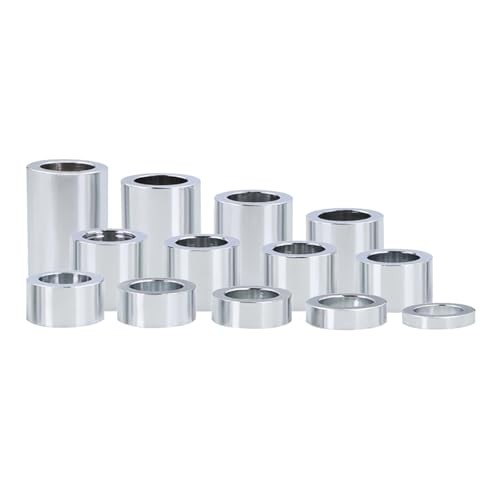 Wheel Axle Spacer Kit 13 Pcs, I.D.3/4″ – O.D.1 I.D. 3/4″ – O.D. 1-1/8″ -Chrome