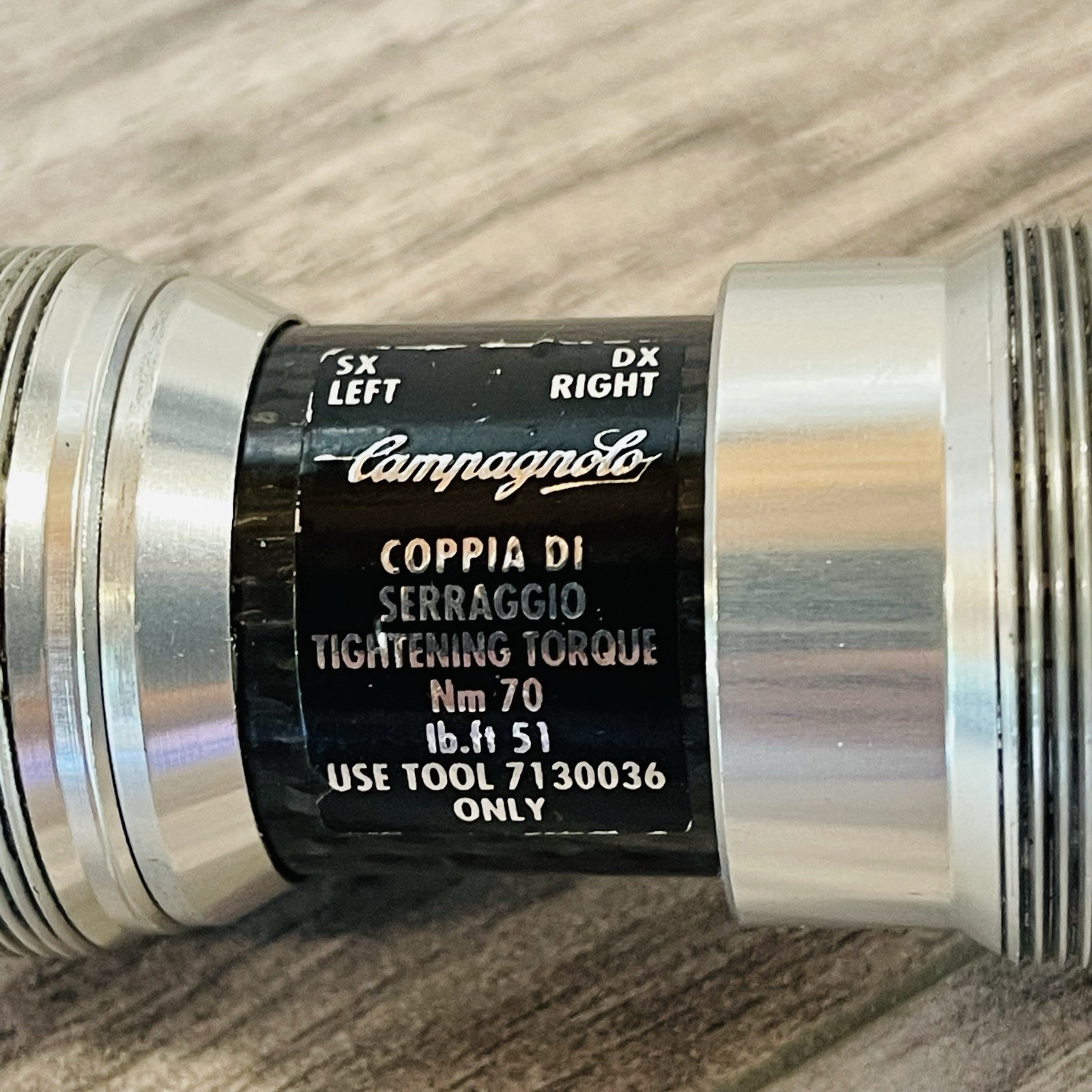 Campagnolo Record 10 Speed Square Taper Bottom Bracket Italian 36 x 24T 102mm