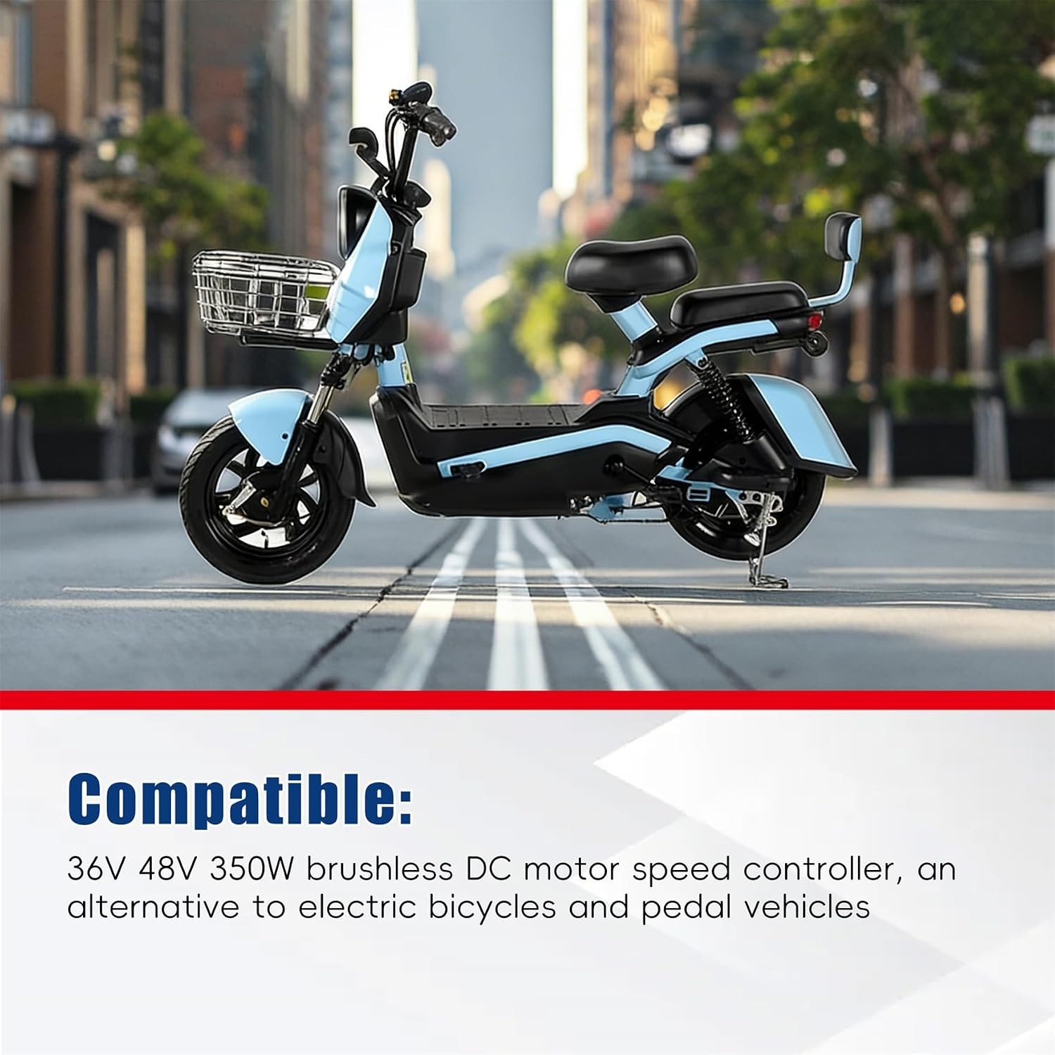 36V 48V 350W Brushless DC Motor Speed Controller for Electric E-Bike Scooter USA