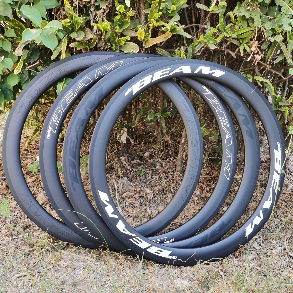 700C Tubeless Disc Brake Carbon Cyclocross Road Bicycle Rims Matte/Glossy Finish