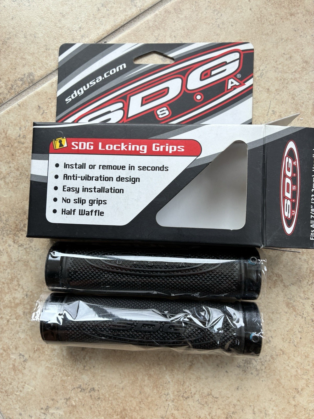 SDG Lock On Jet Ski MTB Grips Black Brand New In Box Never Used