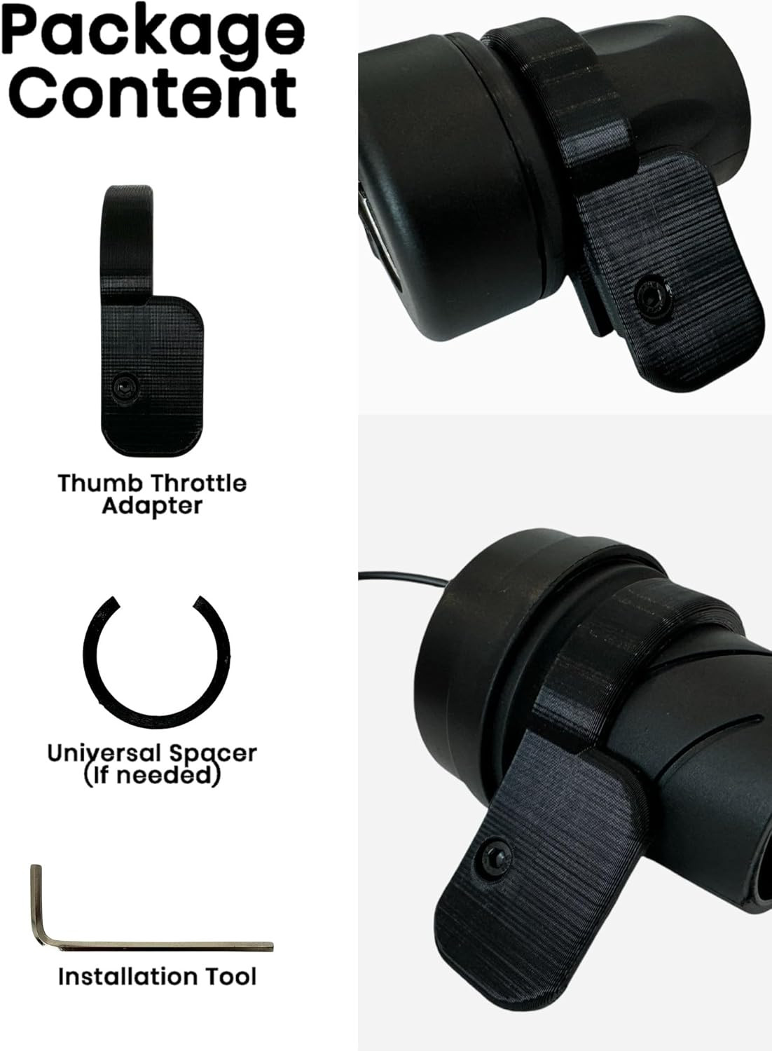 Thumb Throttle Adapter for E-Bikes – Easily Convert Your Twist Throttle to Thumb