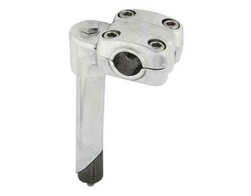VINTAGE 4″ LONG ALLOY BMX STYLE BICYCLE STEM (QUILL DIAMETER 22.2MM) IN CHROME.