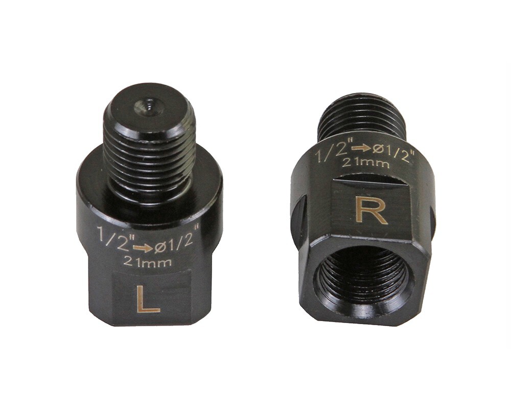 ALTA + PEDALS EXTENDERS 21MM 1/2 CRANK TO 1/2 PEDAL IN BLACK