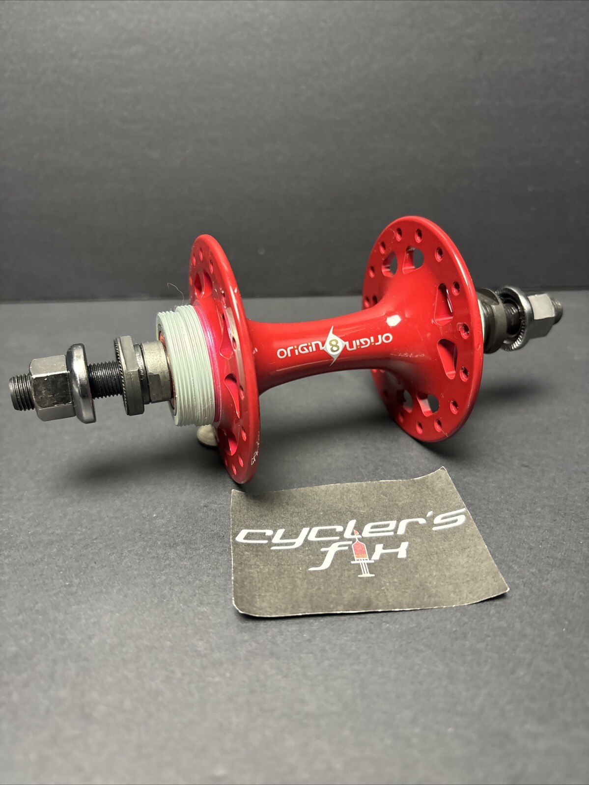 Origin8 32H Double Fixie Rear Sealed Hub High Flange Alloy Powder Coated Throne