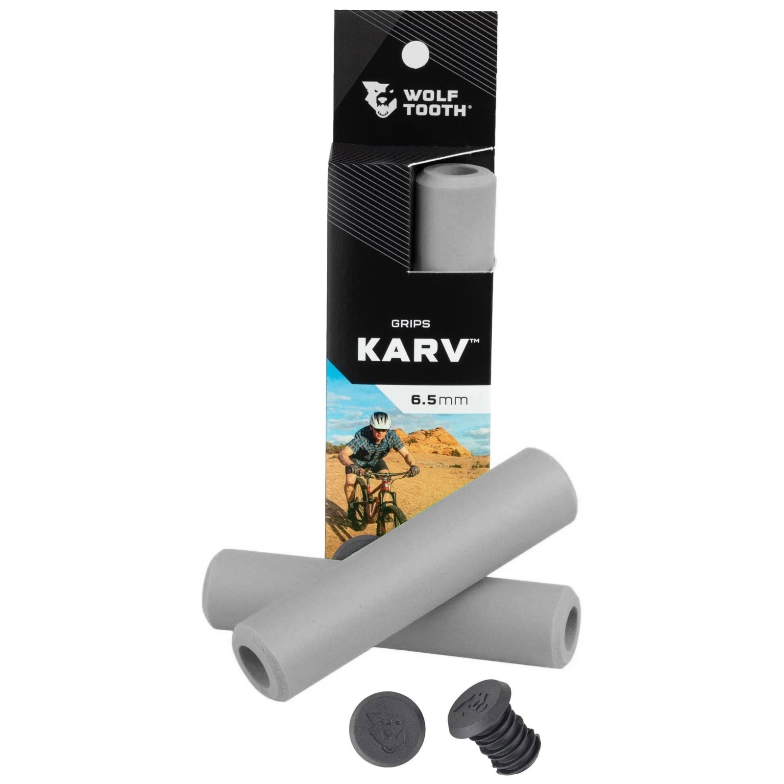 Wolf Tooth Karv Silicone Grips – Various Colors – Blk Blu Gry Grn Orn Red Yel