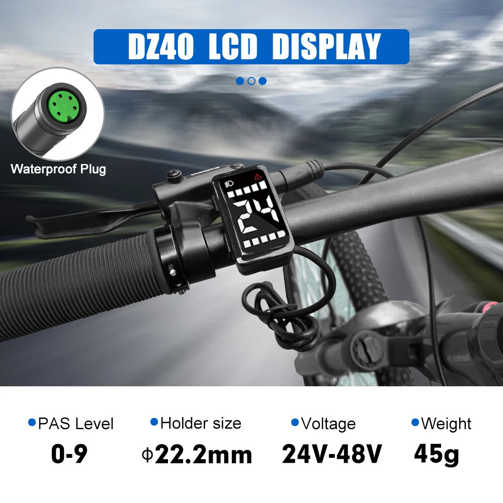 Ebike Intelligent LCD Screen Display Waterproof 5 Pin for BAFANG Mid Drive Motor