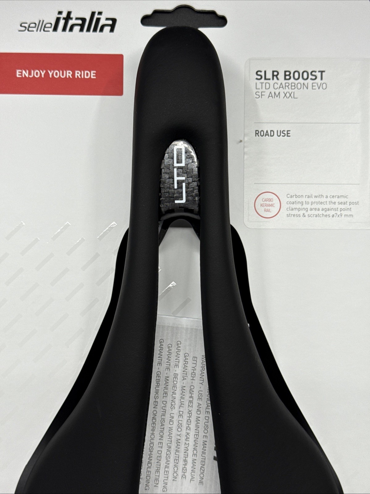 Selle Italia SLR BOOST Limited Carbon Evo SuperFlow 275mm x 145mm CarboKeramic