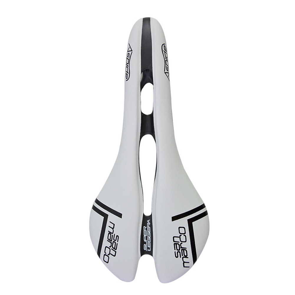 Carbon PV leather Hollow Seat Saddle 278*130mm for MTB Bike Road Bicycle Racing