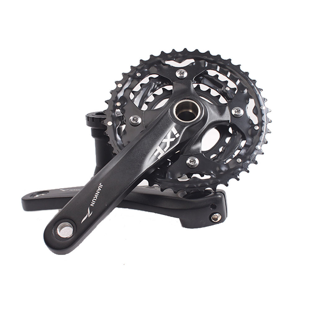 Bicycle Crankset 3x10S Triple Speed 104/64mm BCD 24/32/42T MTB Chainring with BB