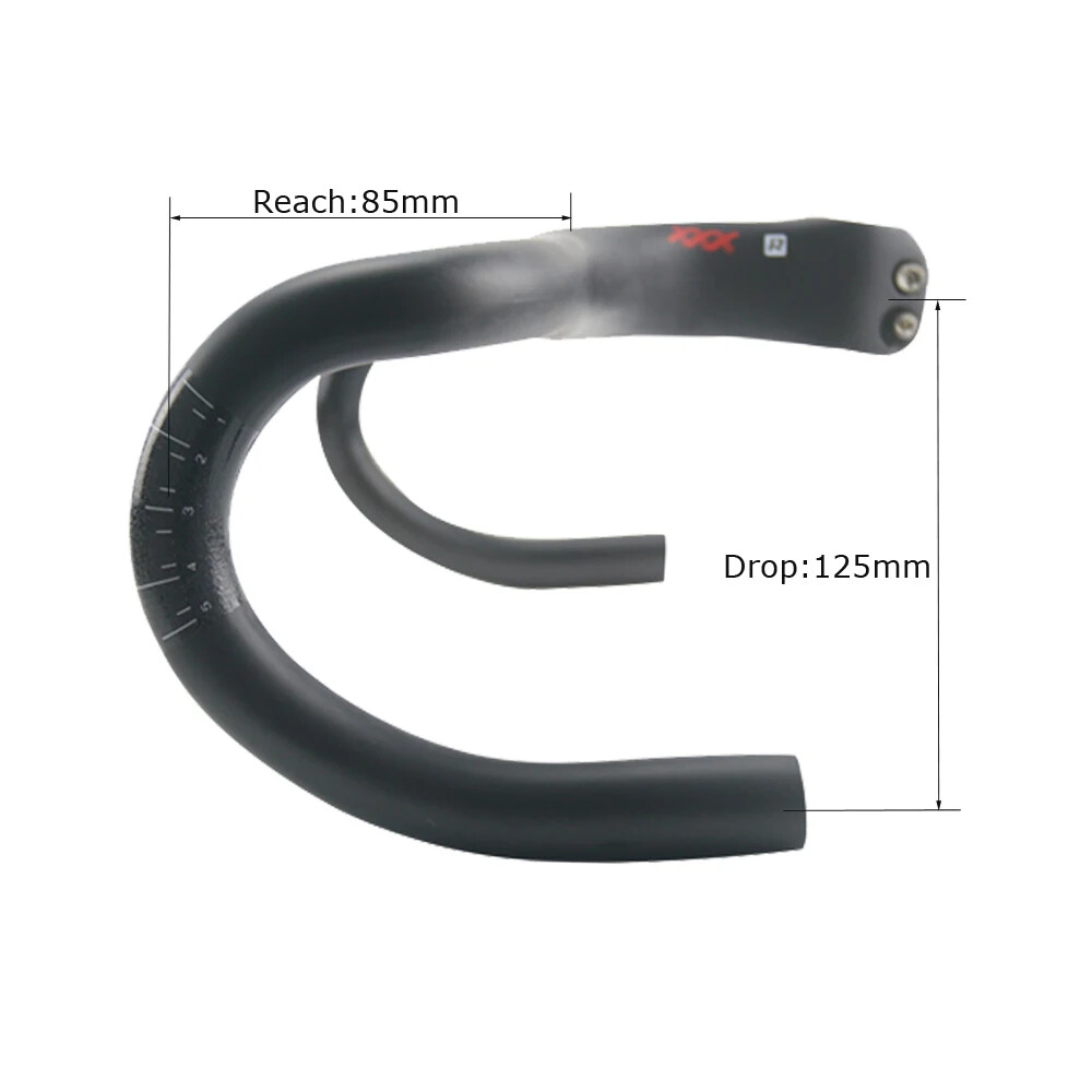 400/420/440mm Carbon Road Racing Bike Handlebar Integrated with Stem Drop Bar