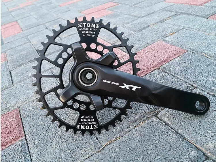 Stone Chainring 96 BCD Round Oval for M7000 M8000 M9000 M9020 MTB Bike 30T – 48T