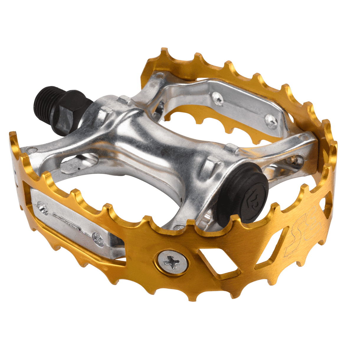 SE Racing VP-747 3rd gen bear trap XC-II BMX alloy pedals – 9/16″ – GOLD