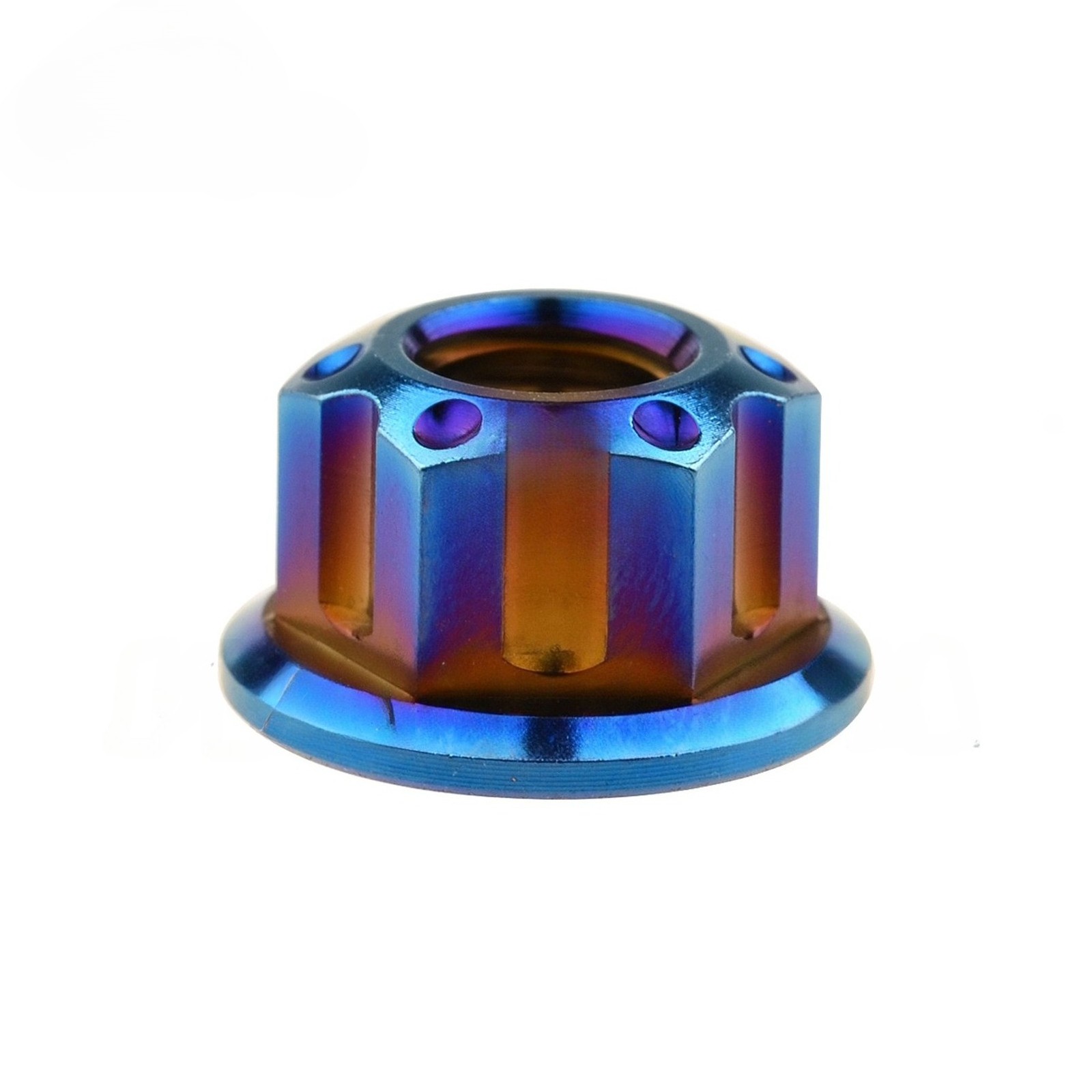 4pcs Titanium Nut M6 M8 M10 M12 M14 M16 Fancy Flange Ti Nuts For Bike Motoycycle