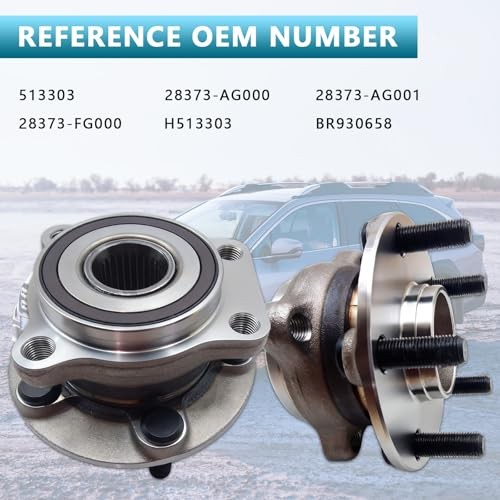 513303 Front Wheel Bearing and Hub Assembly w ABS Fit for 2005-2014 Pack 513303