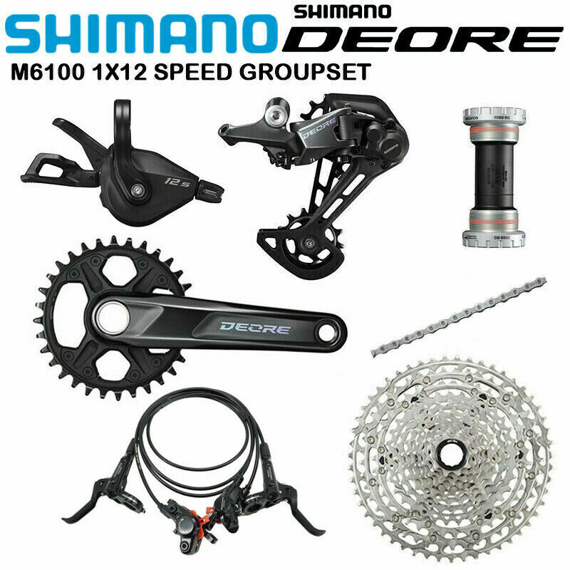 2021 Shimano Deore M6100 12-speed Hydraulic Brake MTB Groupset 170/175mm 10-51T