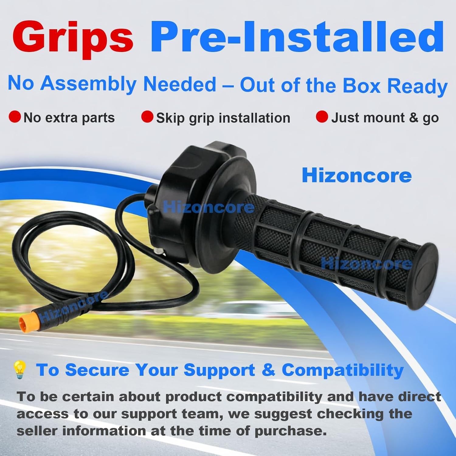 3 Pin Twist Throttle Grip for Macfox Surron HappyRun Freego Heybike 12V-72V