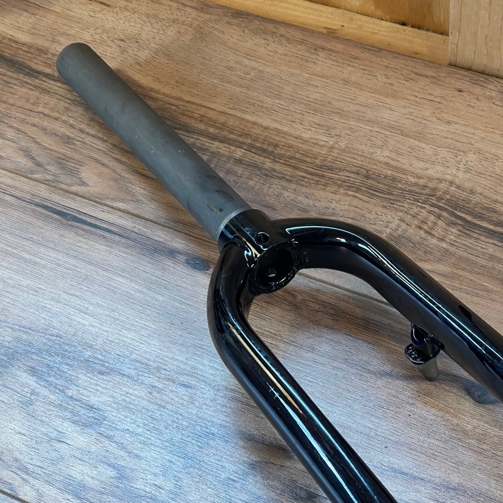 1 1/8 Threadless 700C Chromoly Touring Gravel Fork Rim Brake Black Wide Crown