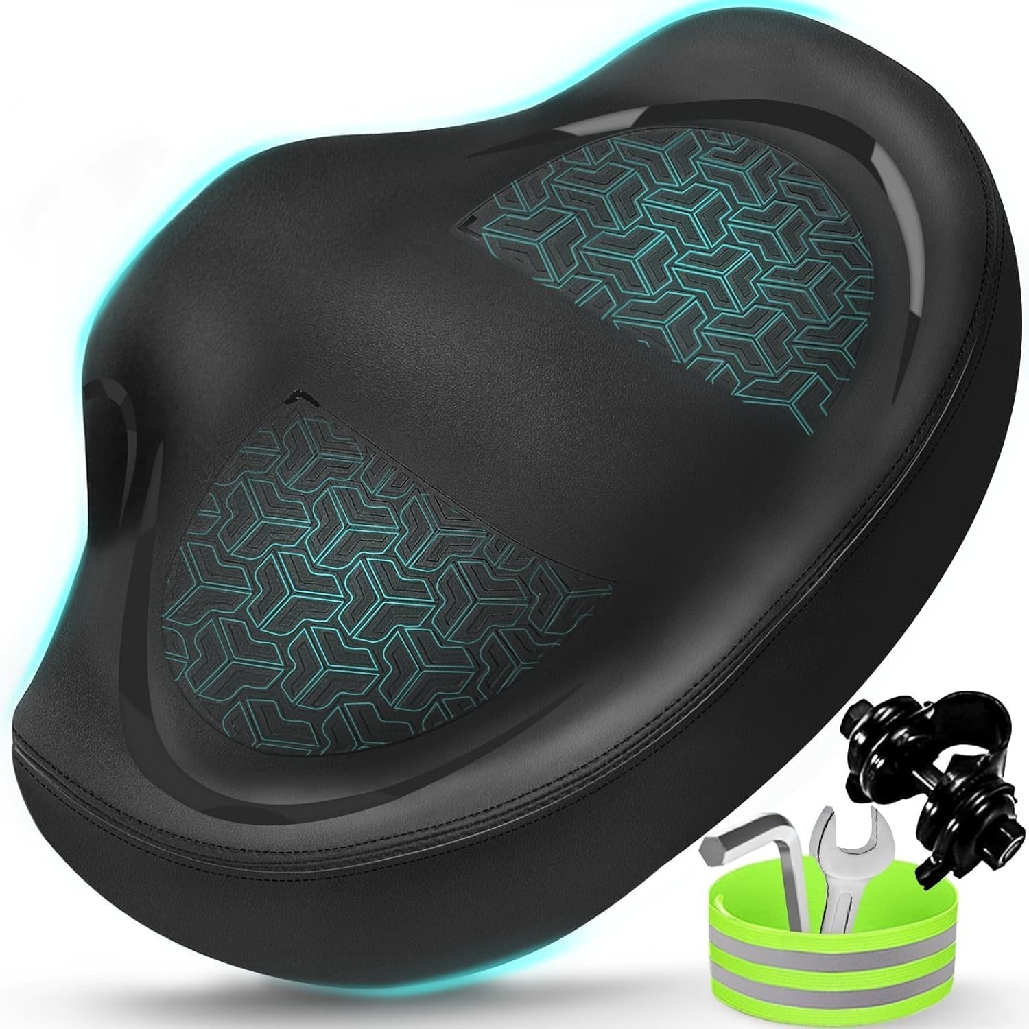 Noseless Bike Seat Cushion for Men & Women – Extra Padding & Comfort Wide Bic…