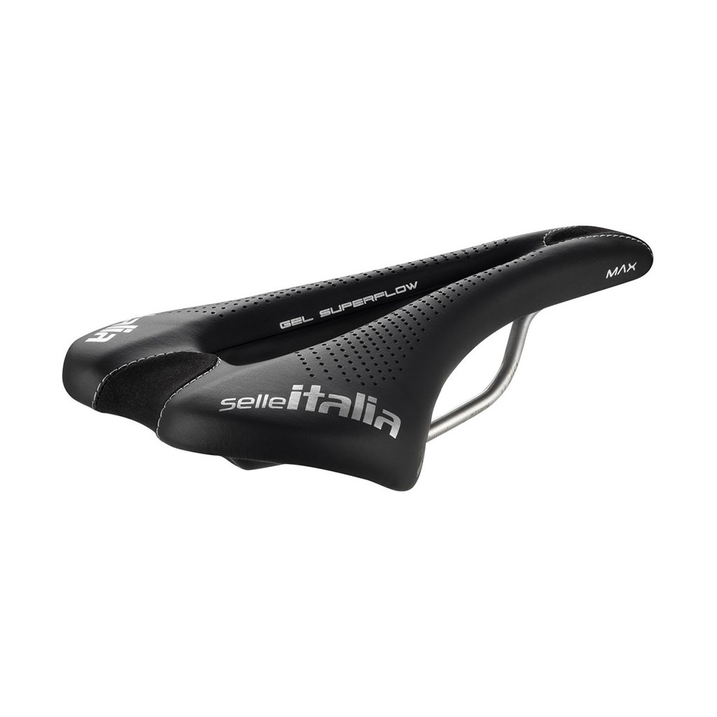Selle Italia Max SLR Gel Superflow Saddle, L3, Ti316, Black