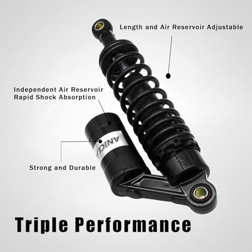 Pair 320mm motorcycle shocks Universal Motorcycle Rear Air Shock Absorbers BLACK