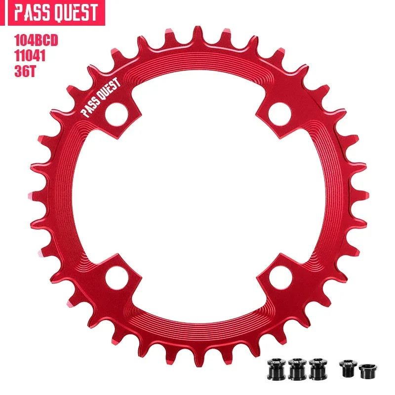 MTB Bicycle Round 104BCD Chainring 32T/34T/36T/38T/40T/42T/44T/46T/48T Plate