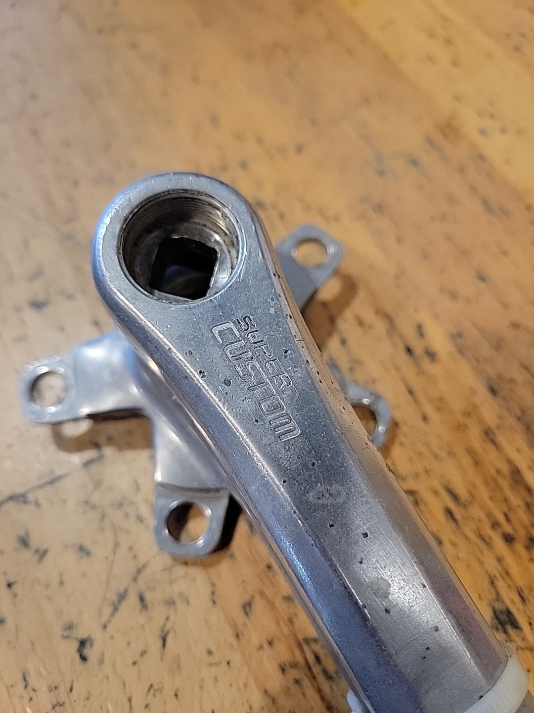Vintage SR Sakae Super Custom Crankset 170mm 86 BCD Square Taper Japan Arms
