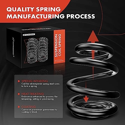 2Pcs Rear Suspension Coil Spring Set Compatible with Audi TT Quattro 8N3 2001