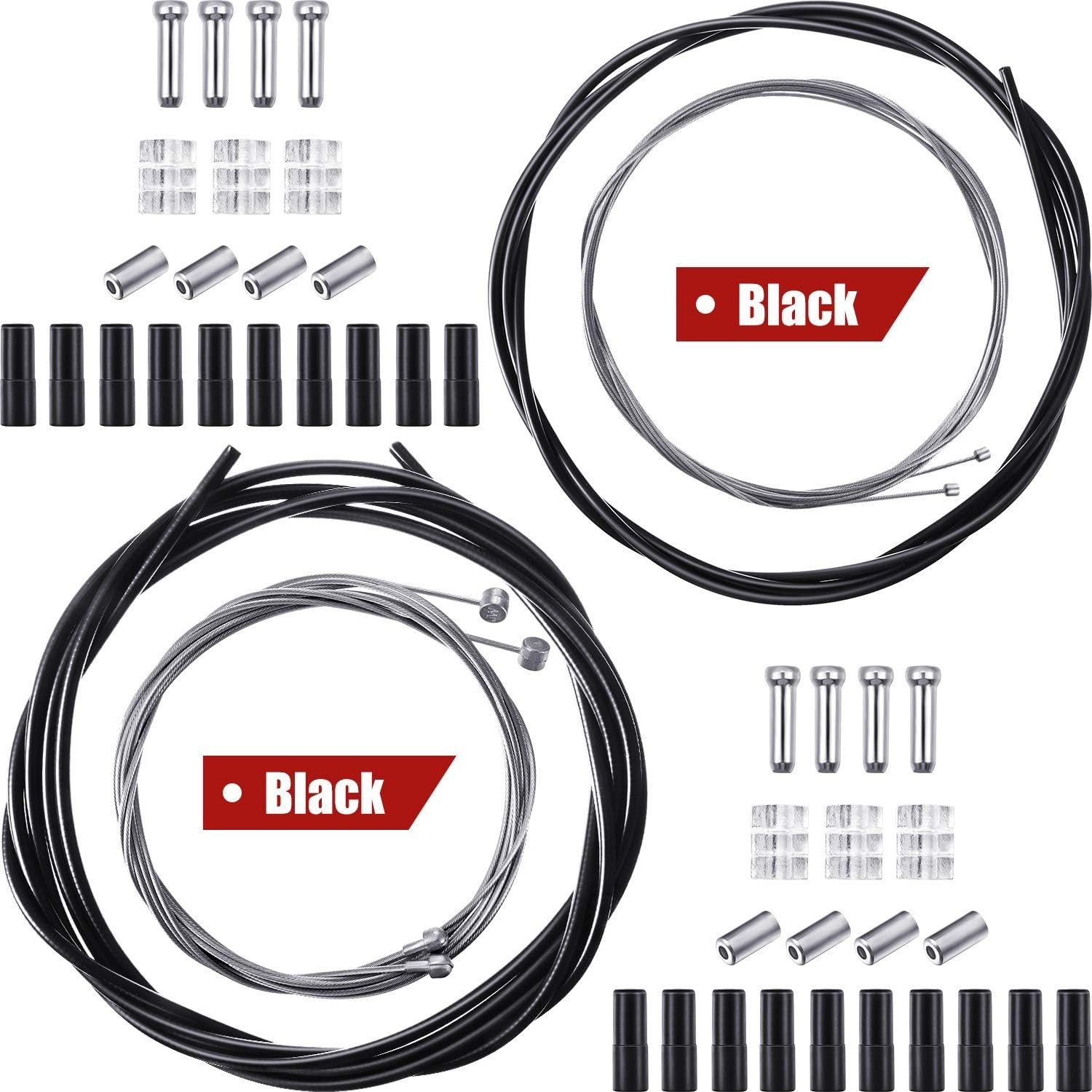 Universal Bicycle Shift and Brake Cable Kit | Durable Steel for Smooth Riding