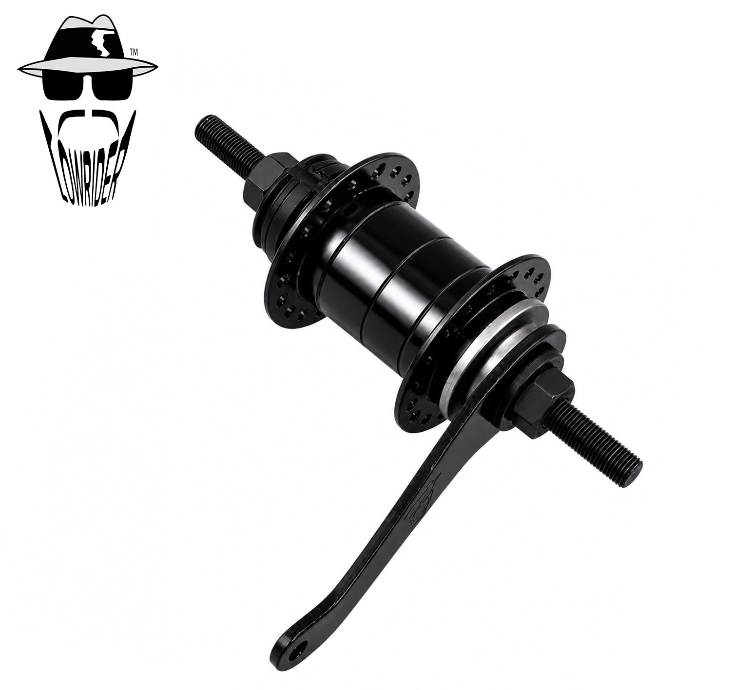 NEW! ABSOLUTE BICYCLE 36 SPOKE COASTER STEEL HUB 105G IN BLACK.